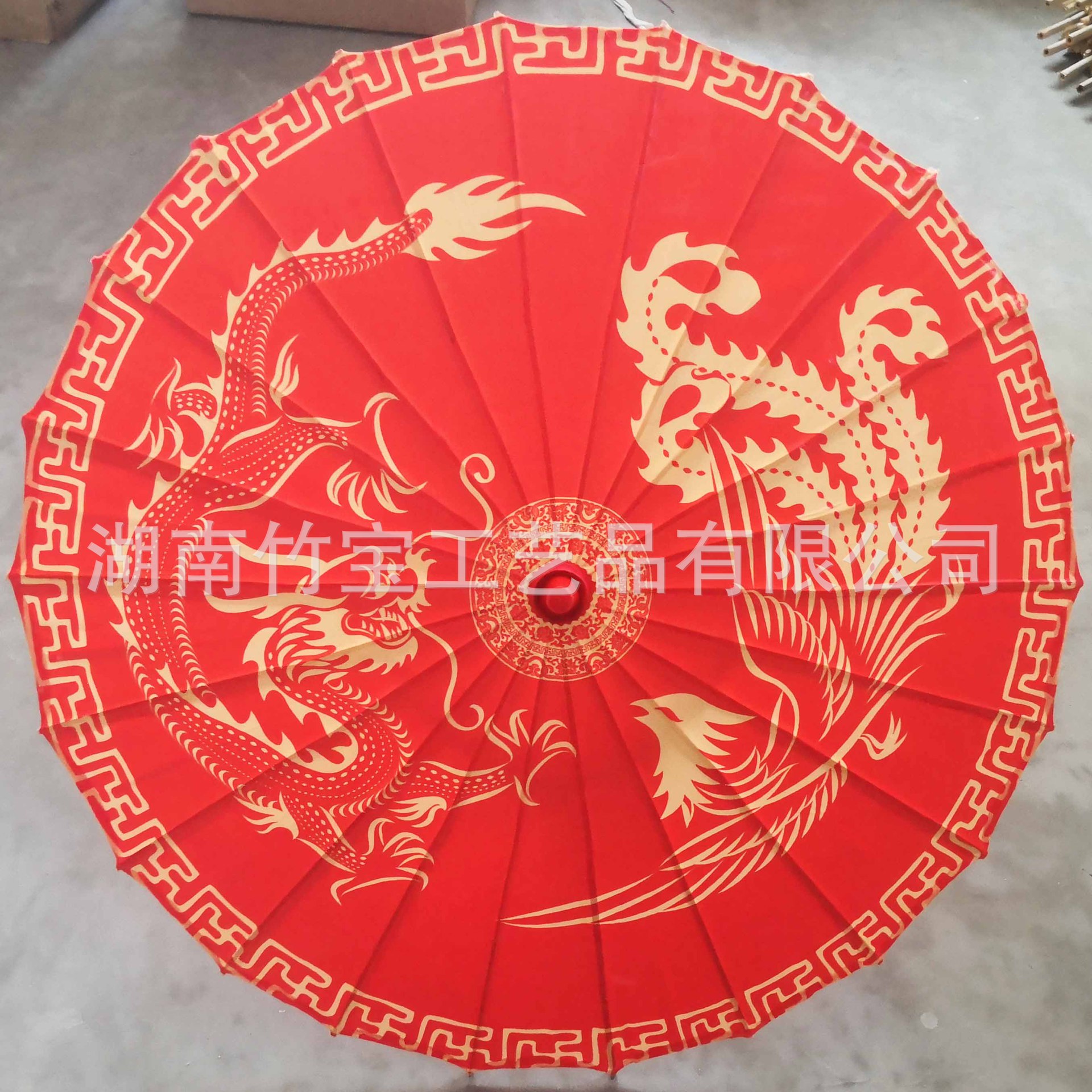 New Red Oil Paper Umbrella Dance Umbrella Bridal Umbrella Performance Umbrella Decorative Ceiling Decorative Printed Silk Umbrella