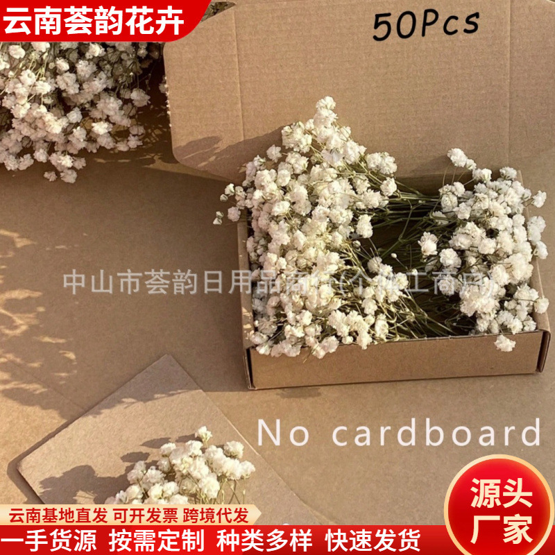 [Ретро Воздушно-Сушеный Цветочный Материал] Короткая Ветка Настоящий Растительный Образец Фото Рамка DIY Цветочная Ручная Работа Гортензия Европейский Стиль Листья