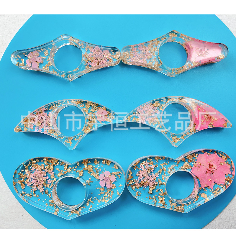 Держатель для книг в форме веера с сушеными цветами, креативная поддержка для чтения из смолы, изделия из смолы, подарки из смолы