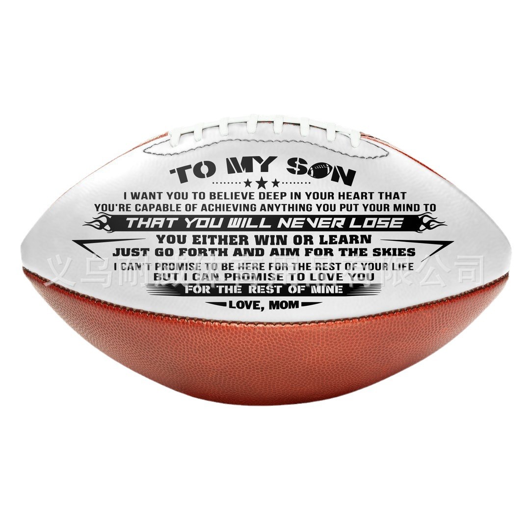 Amazon AliExpress Cross-border Hot Selling Gift Rugby American Football No.9 PVC Machine Sew Rugby