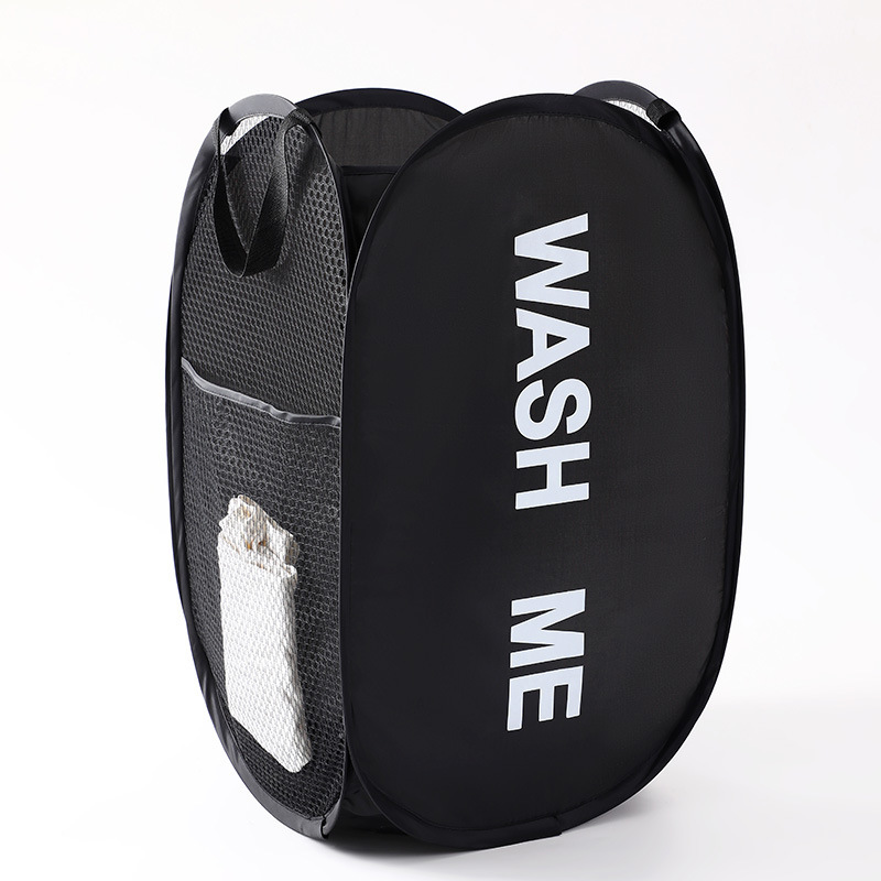 Cross-Border Laundry Bag Foldable Double-Sided Printed Dirty Clothes Basket Dormitory Bedroom Storage Goodies Plush Toy Storage Basket