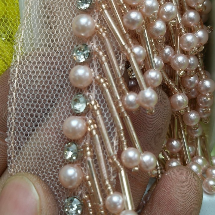 Mesh Hanging Tube Bubble Beads