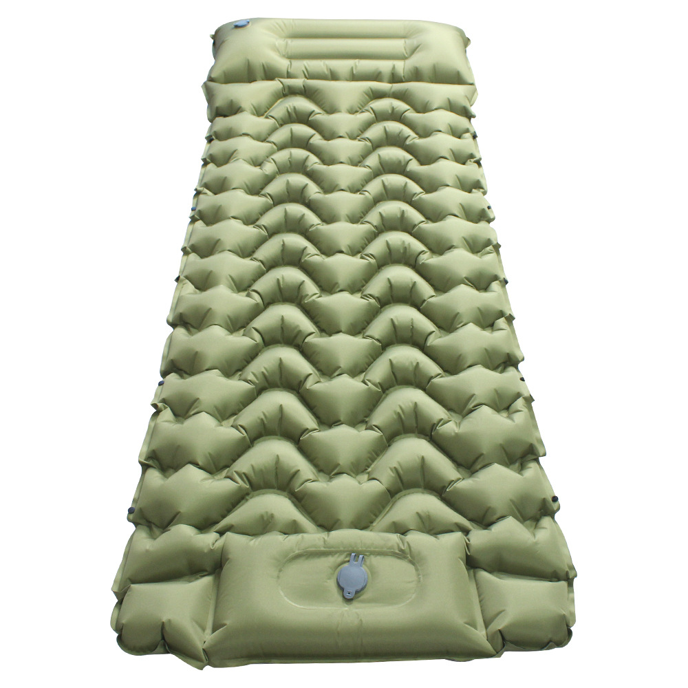 Cross-Border Widened Inflatable Mattress Portable Camping Inflatable Mat Outdoor Foot-Operated Inflatable Mat Outdoor Tent Mattress