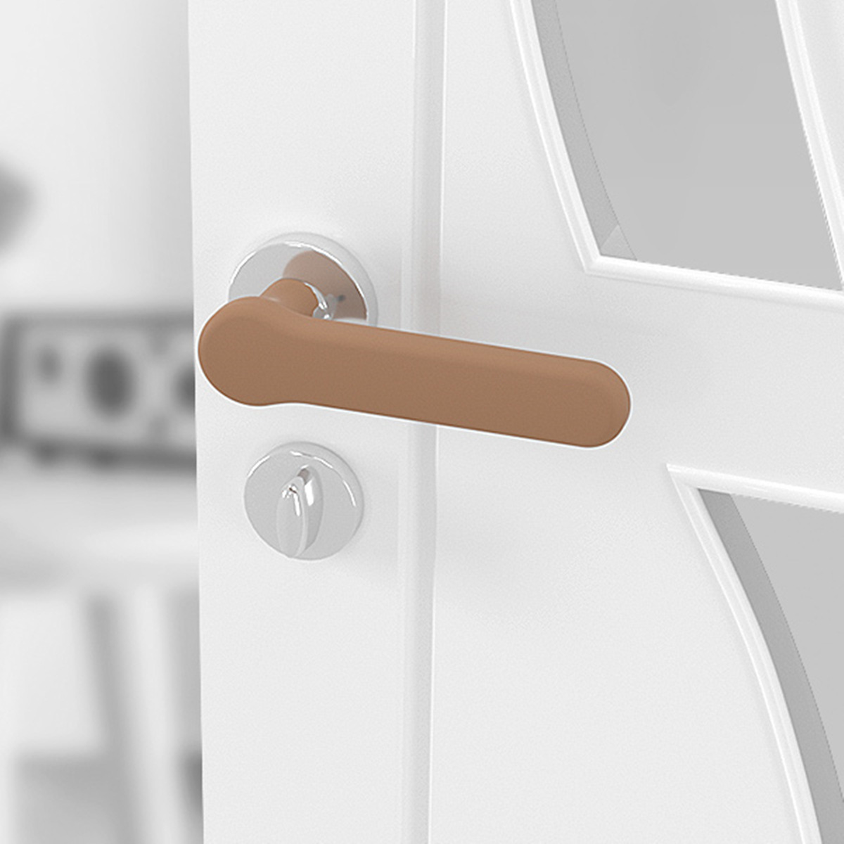 Силиконовый защитный чехол для дверной ручки против столкновений