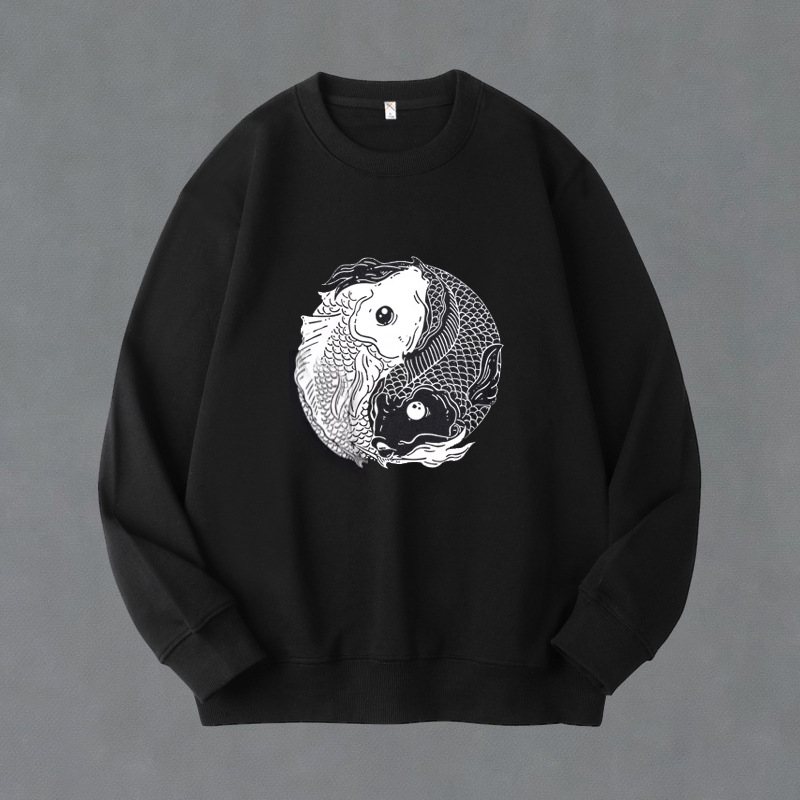 DW1001-DK2001 extra large size suit sports cotton fleece-lined fat sweater pants men's autumn and winter Plus