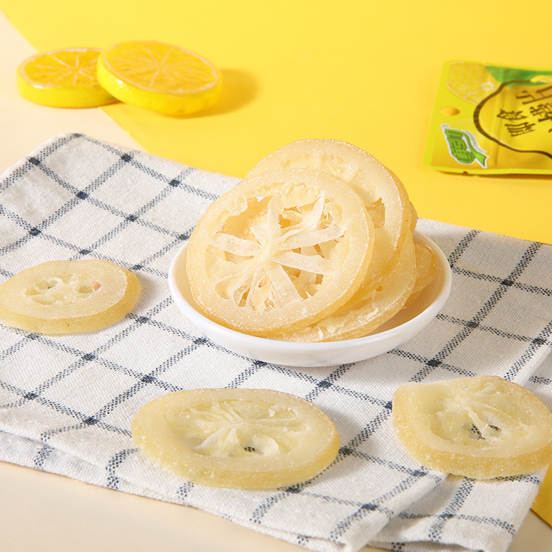 Fresh Gravity Ready-To-Eat Lemon Slices 16g Dry Vc Lemon Slices Soaked in Water Drinks Candied Fruits Snacks