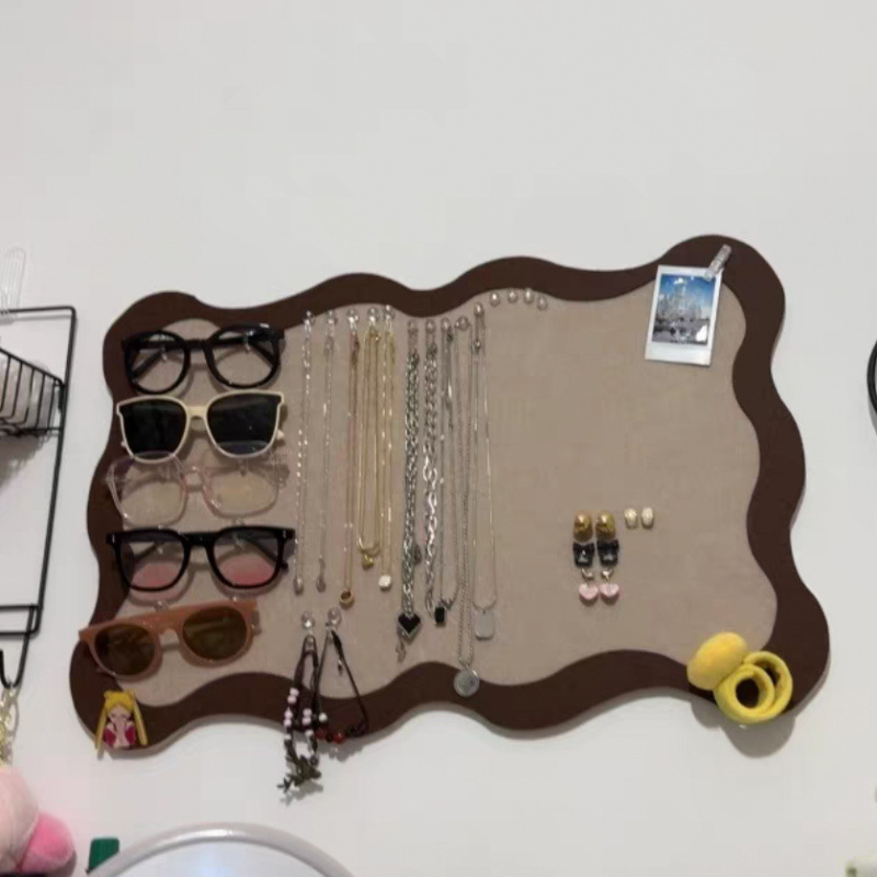 Felt Board Wall Sticker Photo Wall Self-Adhesive Punch-Free Background Wall Display Board Bedroom Message Board Living Room Decor