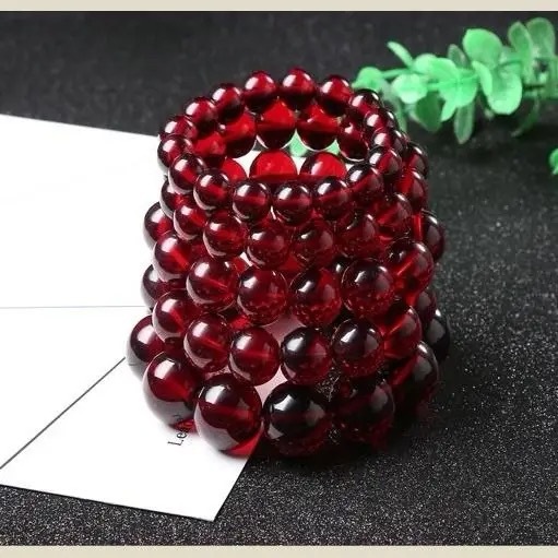 Отобранный бирманский восковой браслет с янтарными бусинами Будды для мужчин и женщин