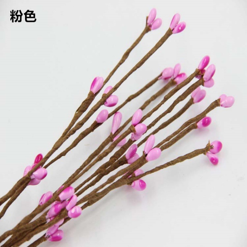 Garland Material 40cm Colorfulful Berry Short Rattan Pudding Bottle Wedding Candy Box Accessories Flower Rattan Source Factory