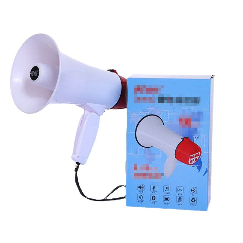 Hand-held megaphone night market stall selling horn rechargeable recording propaganda loudspeaker high power