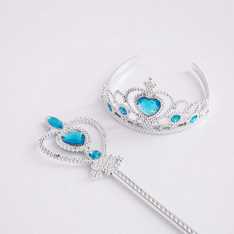 Factory spot Europe and the United States hot selling children's headdress Crown magic wand set girls headband princess hair accessories crown