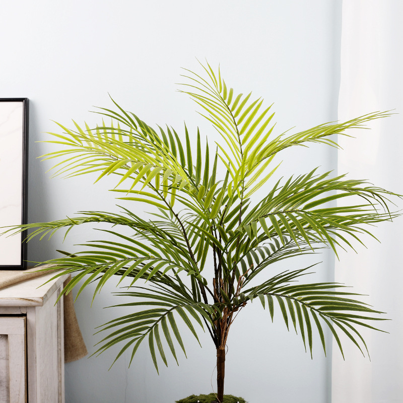 Имитированное зеленое растение, 6-зубчатая ветка, декор для свадьбы