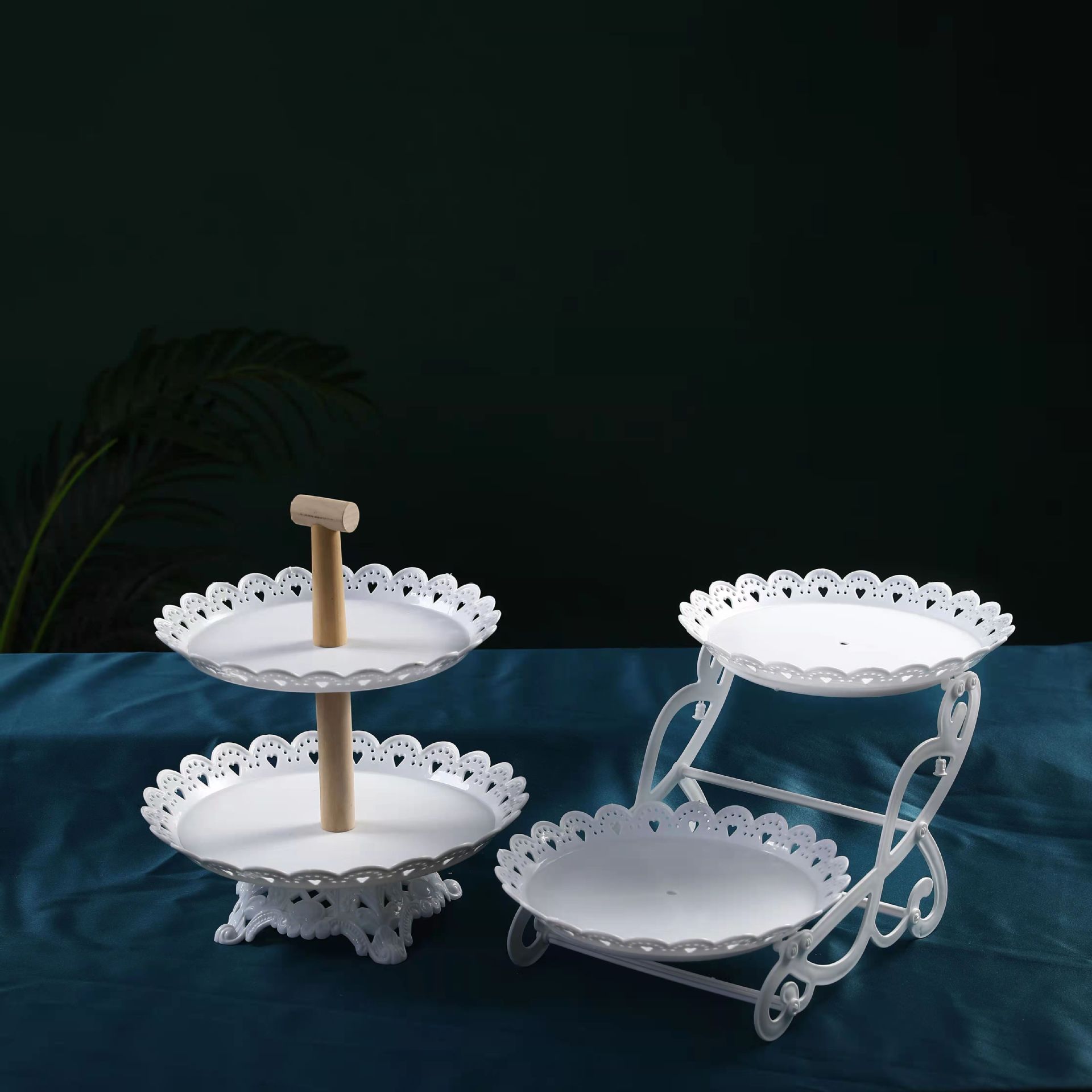 Factory direct European dessert table display stand cake table snack afternoon tea cake plate creative fruit plate