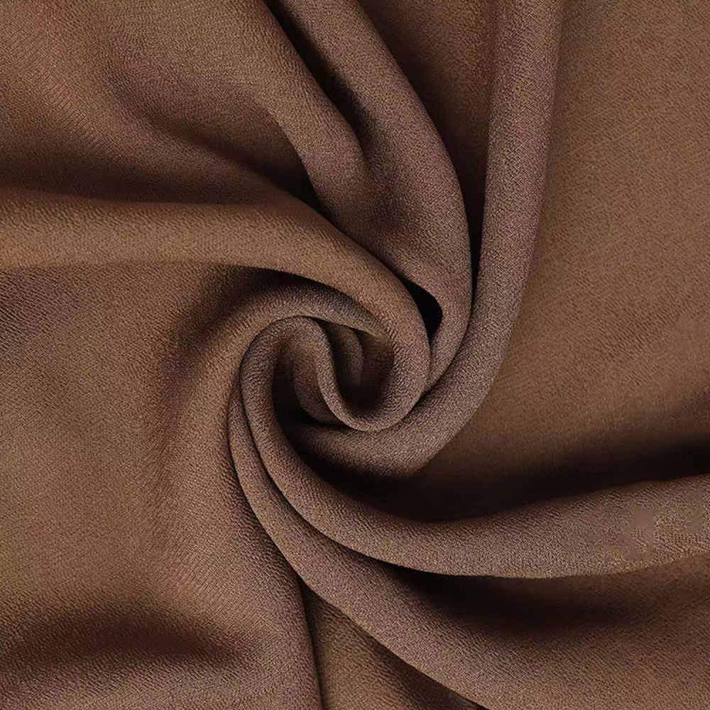 J3 Rayon Crepe De Chine Summer Women's Fashion Clothing Fabric, Exquisite, Elegant, Light, Smooth, Breathable, Matte and Supple