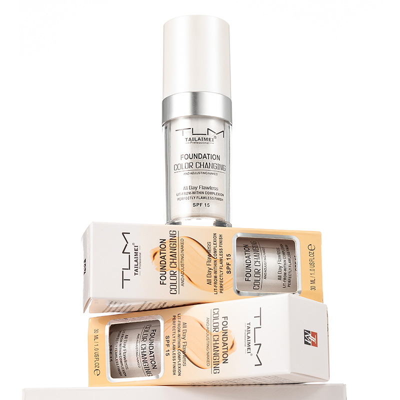 Taleme TLM warm skin color Foundation brightening portable concealer lasting not easy to fade classic Chinese products