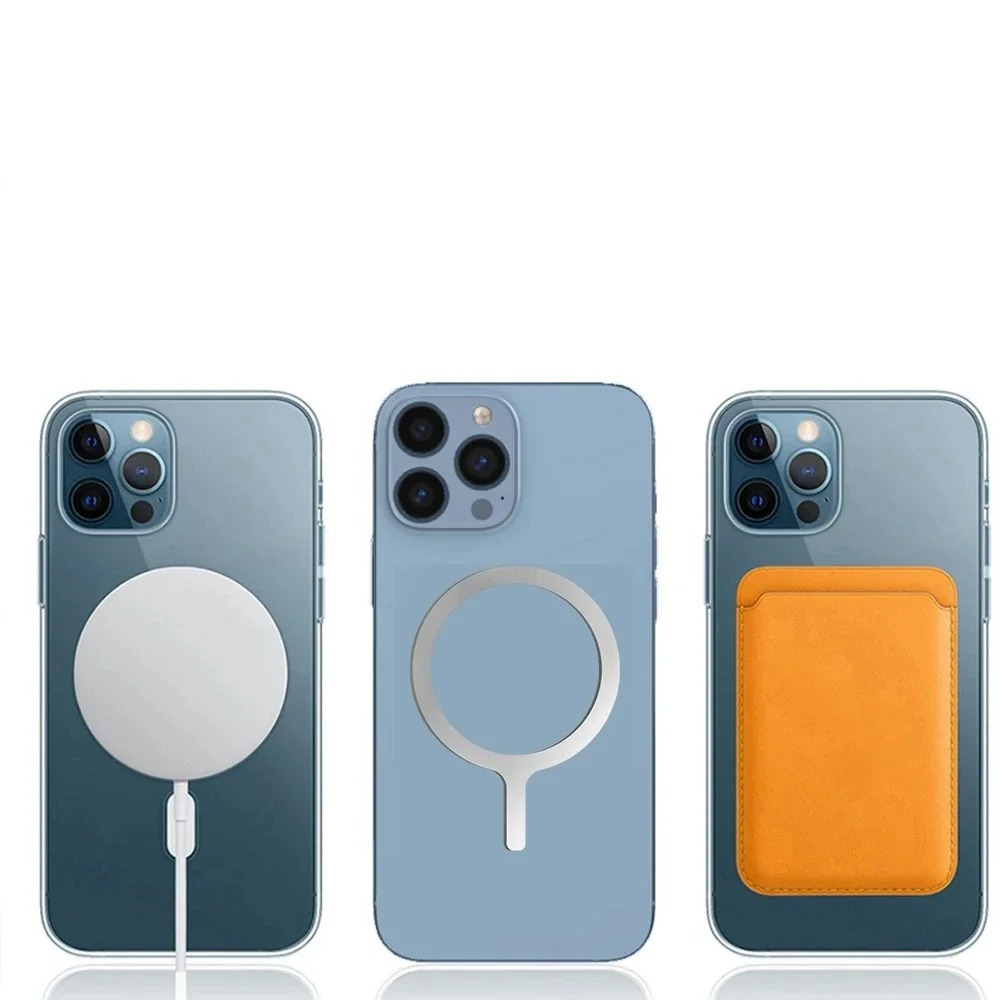 Magsafe Wireless Charging Magnetic Sheet Back Sticker Car Mobile Phone Holder Ultra-Thin Magnetic Attraction Magnet Ring Accessories