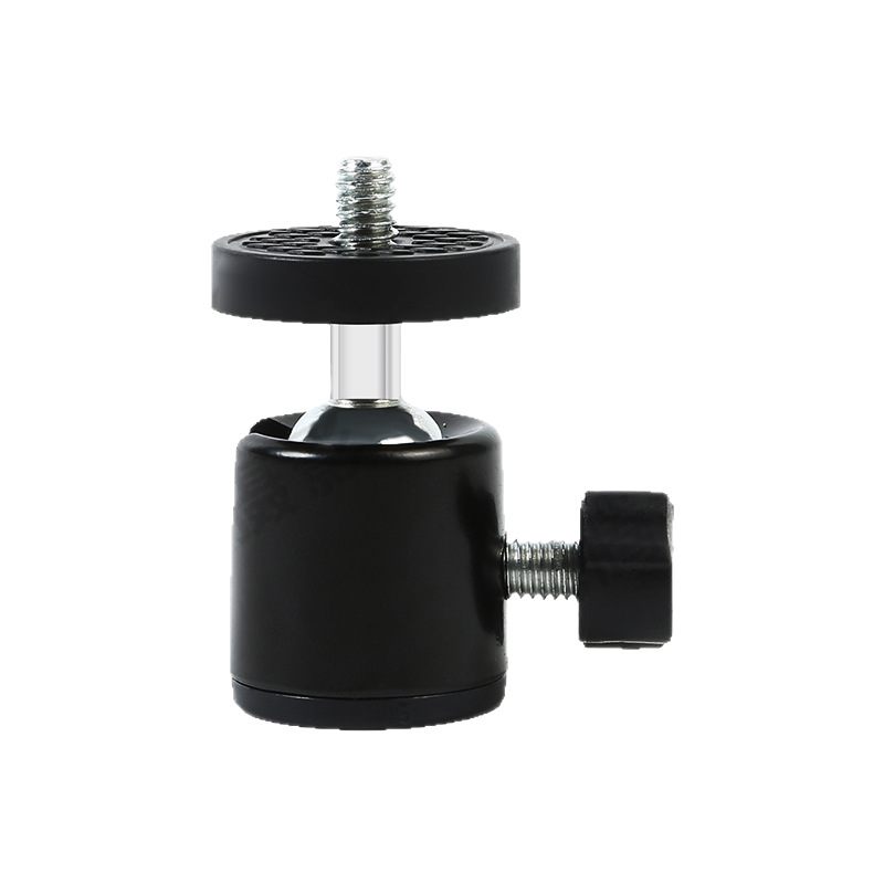 Metal Mini Tripod Head, Universal Ball Head, 360-Degree Plastic Q25 Accessories, Fill Light for Dslr