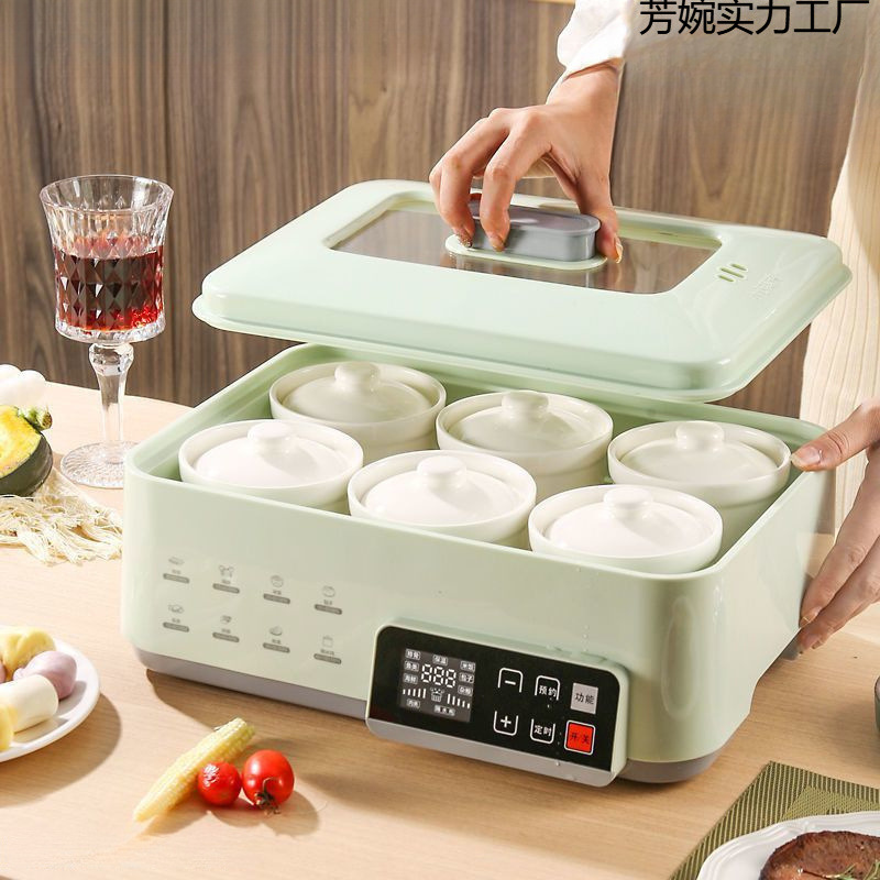 Intelligent Water-Proof Stew Household Steaming Soup Cup Electric Stew Cup Electric Steamer Steaming and Cooking All-In-One Multi-Functional Electric Stew Pot Steaming and Stewing Three Layers