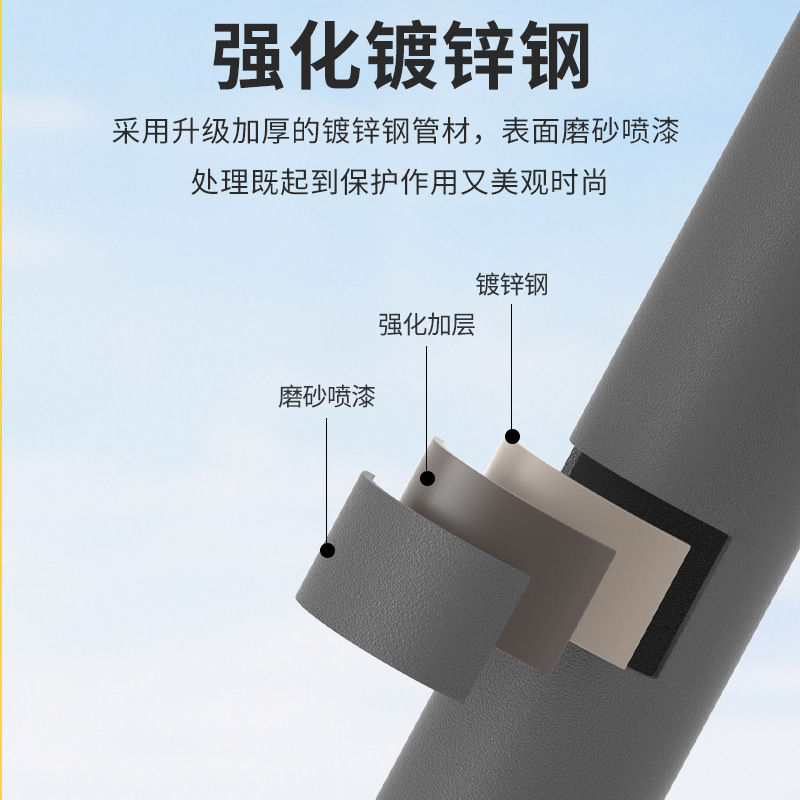 Sun Protection Leisure Outdoor Parasol Large Size Stall Advertising Sun Umbrella Courtyard Middle Column Umbrella Balcony Outdoor Camping Umbrella