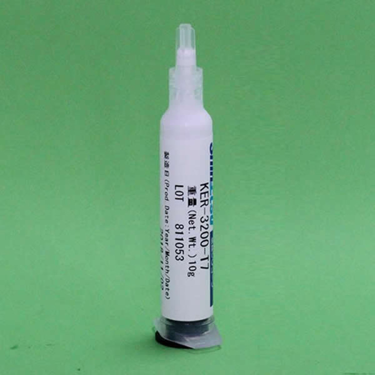 Japanese Xinyue solid crystal glue KER-3200-T7 silicone high thermal conductivity solid crystal glue White