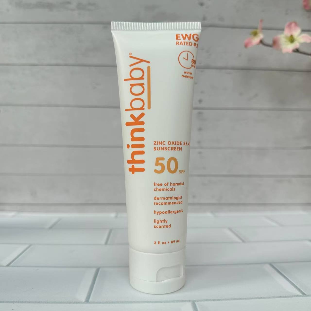 Cross-Border Exclusive Supply of Thinkbaby Children's Sunscreen/Protective Cream Spf50+ Uv Protection, Gentle and Non-Irritating Sunscreen Lotion