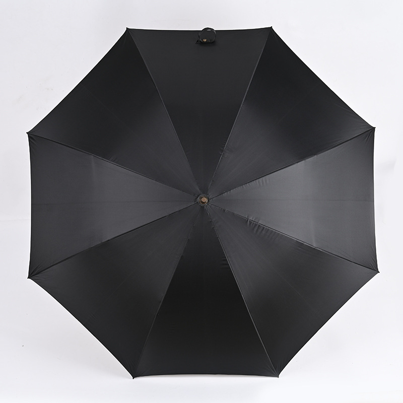 27inch Golf Umbrella Customized Gold Tape Solid Wood Handle Full Fiber Umbrella Business Promotional Gift Advertising Umbrella