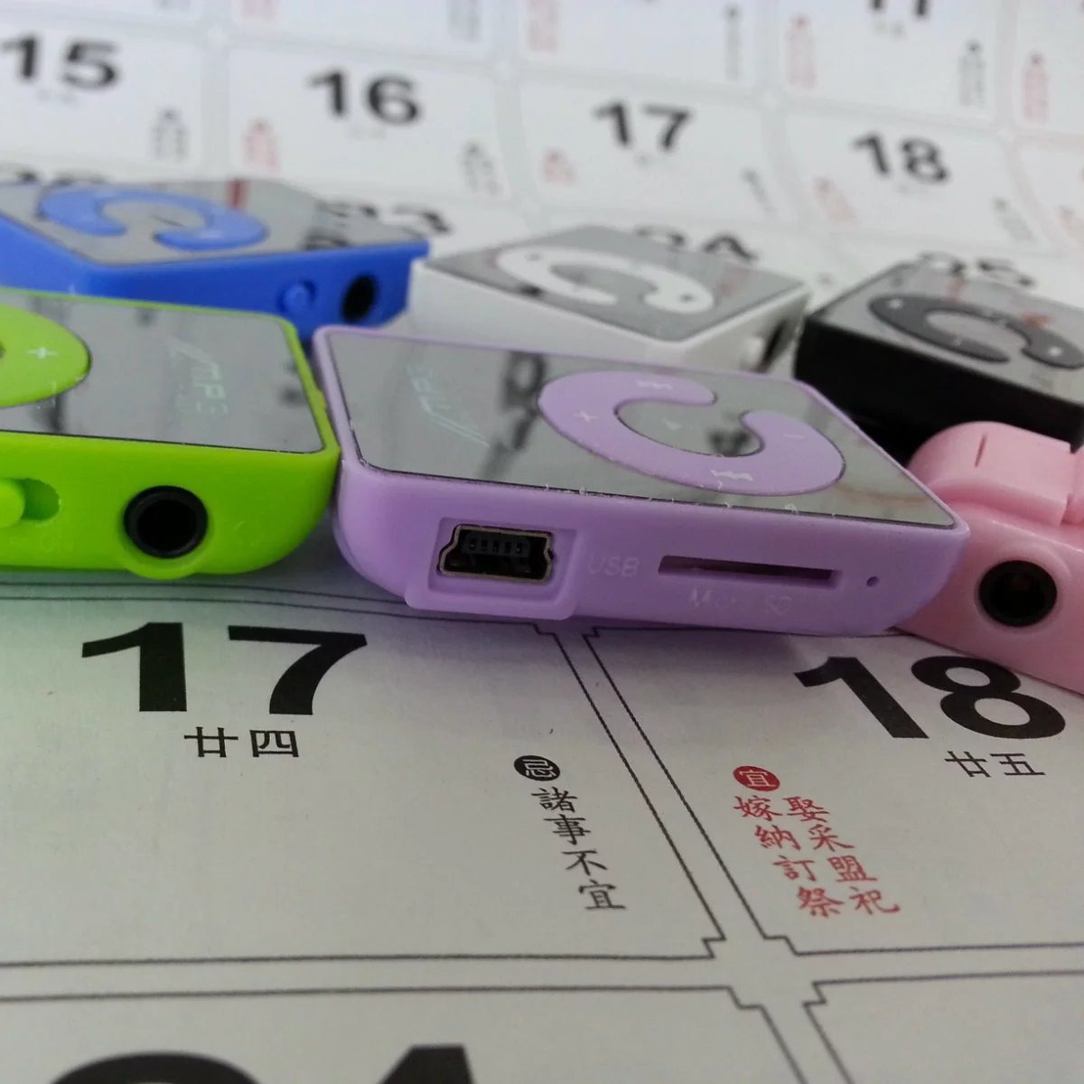 C key mirror card mp3 College student Walkman portable Clip mp3 music player color gift mp3