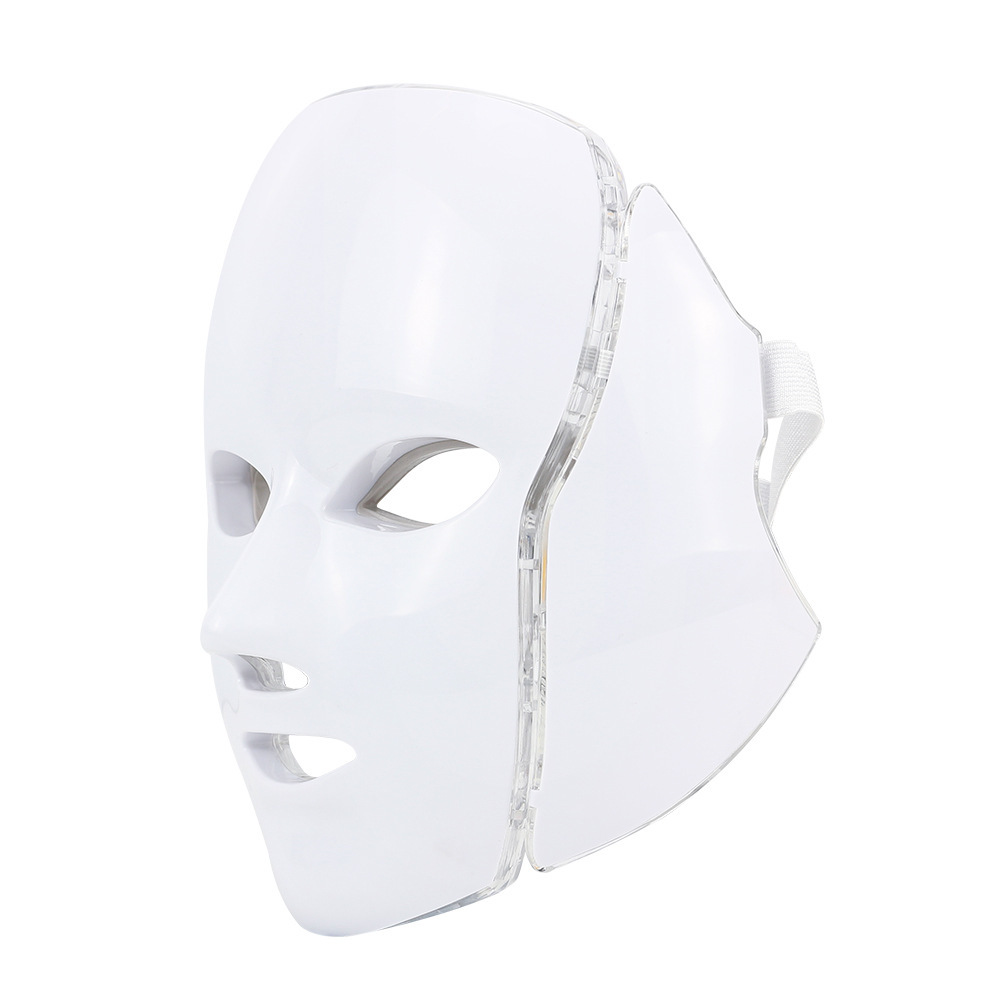 Foreign trade cross-border beauty salon instrument photon skin rejuvenation instrument color light belt neck mask machine LED beauty instrument mask