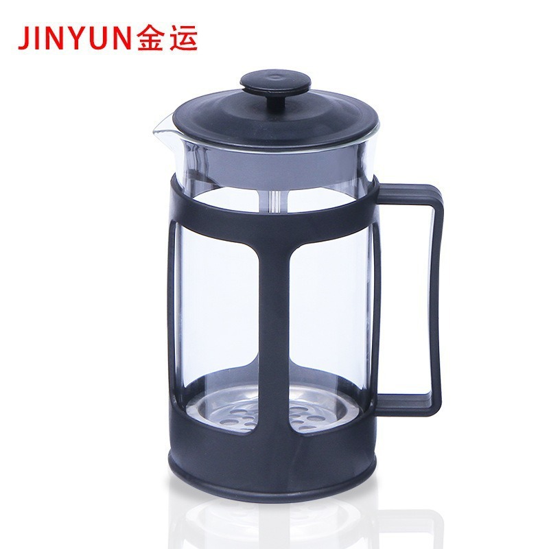 Cross-border new plastic tea maker French coffee filter press household stainless steel filter screen Press custom