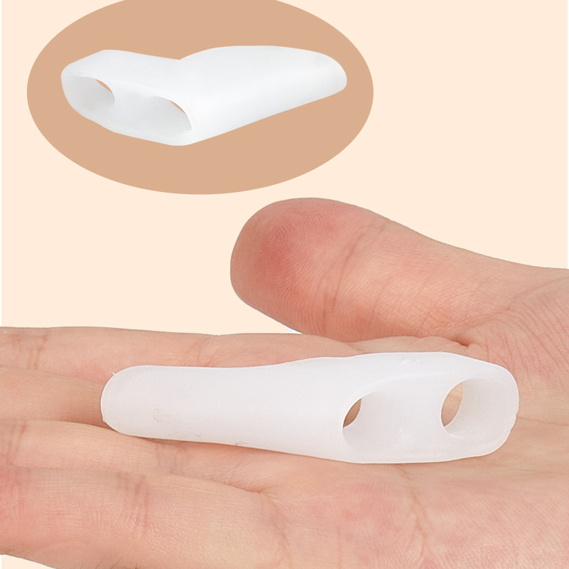 Double-Hole Toe Separator, Small Toe Valgus Corrector, Day and Night Use Sebs Bunion Valgus Correction Set Toe Separator
