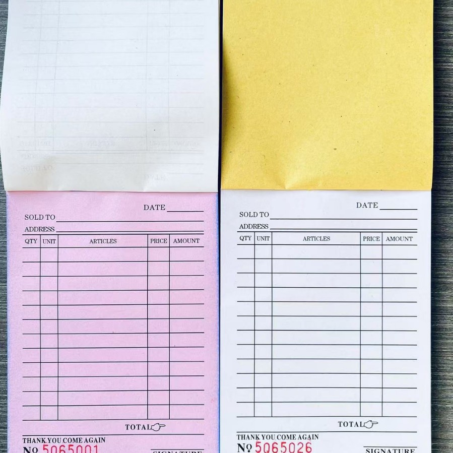 Philippine Southeast Asia Order Document Receipt Delivery Note Receipt Order Slip Invoie