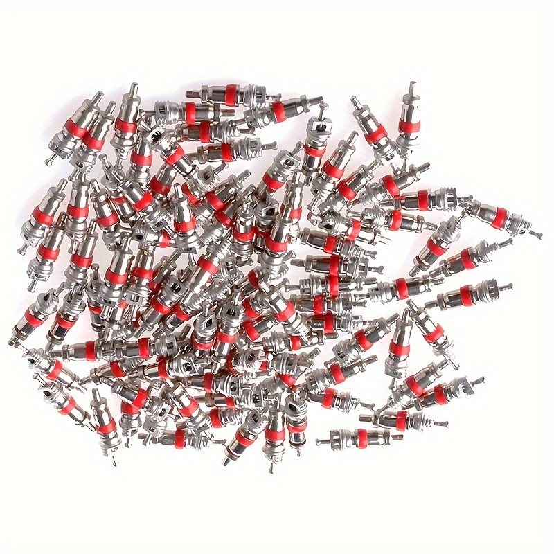 Car, Motorcycle, Bicycle Tire American Valve Core Zinc Alloy Material Red Vacuum Tire Inflation Needle Plate