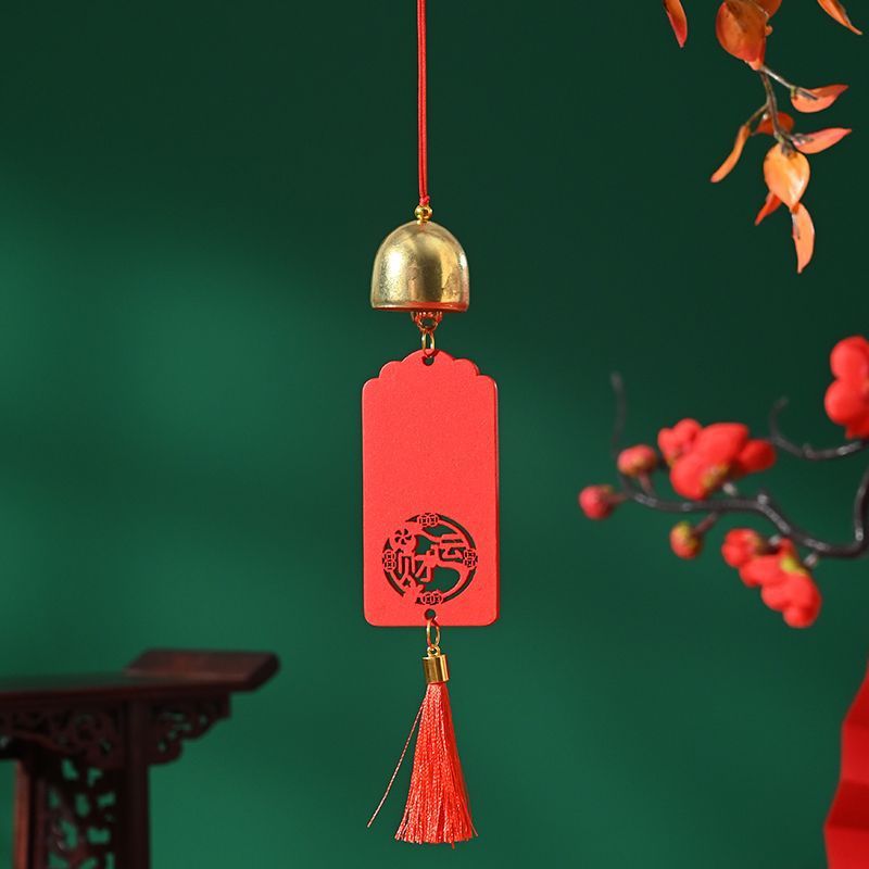 ✅ Solid Wood Bell Wind Chime Wooden Wishing Card Dongba Blessing Card Prayer Card Scenic Spot Tourist Crafts