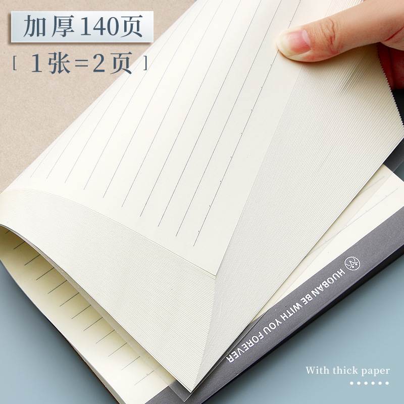 Flip up pp paper plastic cover A5 flip square notebook A6 small square B5 blank draft