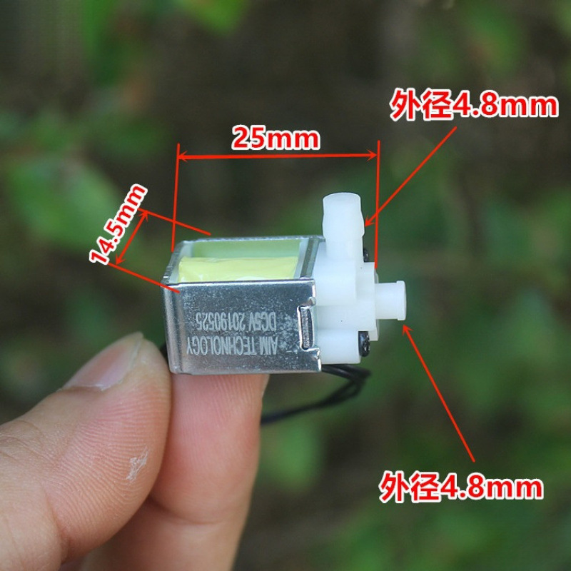 Нормально закрытый водяной клапан автоматическое управление поливом цветов микро двухходовой электромагнитный электрический водяной клапан Dc5V