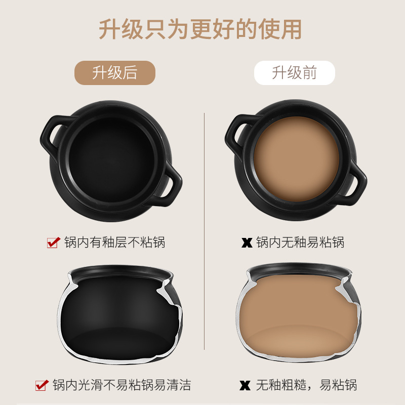 Stew Pot Ceramic Electric Stew Pot Stew Pot Multi-Functional Fully Automatic Household Electric Casserole Plug-In Small Split Soup Pot