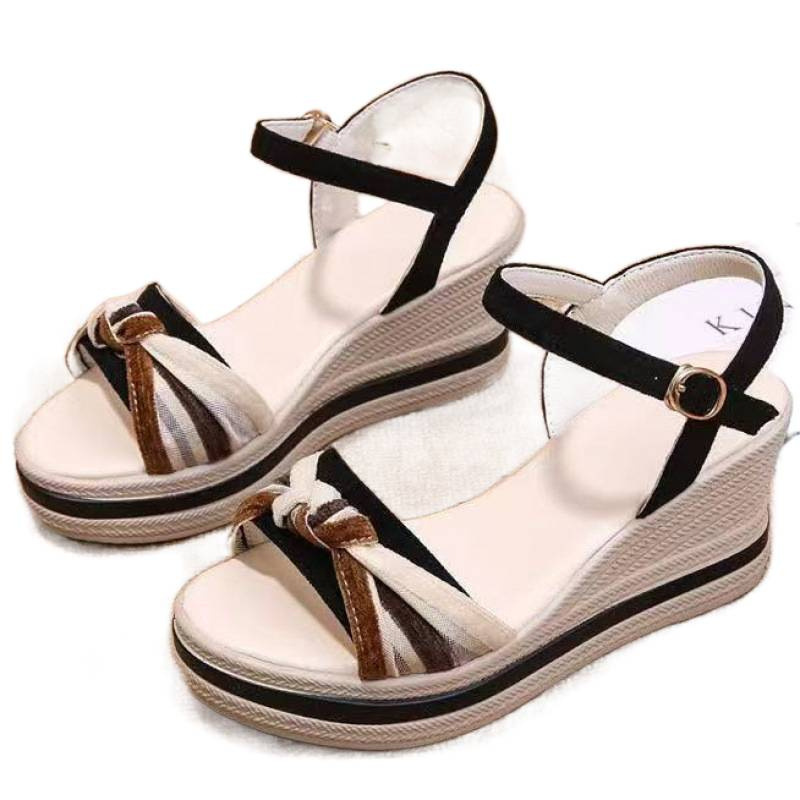 Popular Foreign Trade Thick-Soled Women's Sandals 2025 Summer New Casual Versatile Women's Comfortable Non-Slip Shoes Women's Shoes