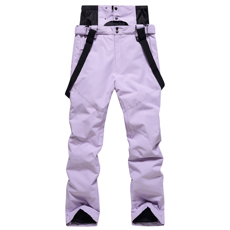 2022 new ski pants men's and women's plus size warm veneer double waterproof windproof pants e-commerce support a generation of hair
