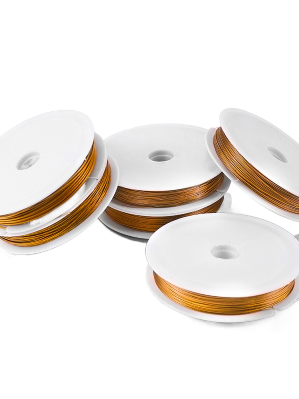 0.3mm0.8mm golden steel wire beaded lead wire manual shaping DIY jewelry accessories