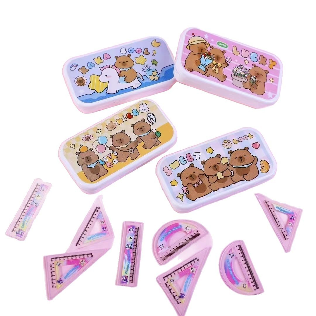 Mini stationery box miniature mini stationery suit pendant simulation pencil box learning scene small ornaments toys