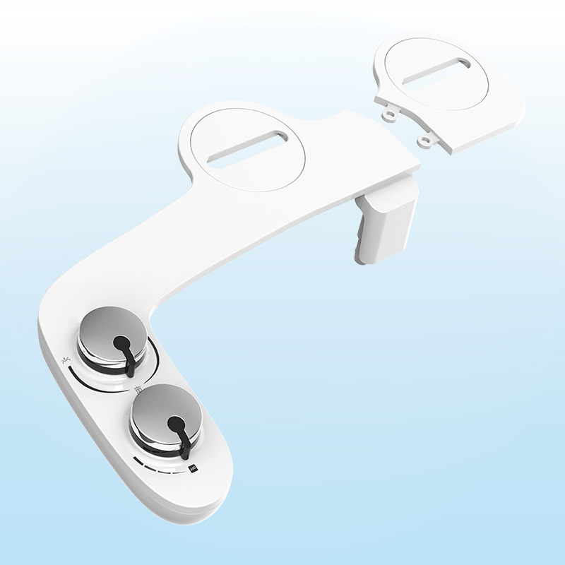 Dual Nozzle Self-Cleaning Cross-Border Bidet Manual Non-Electric Plastic Feminine Wash Device Toilet Flusher Nozzle