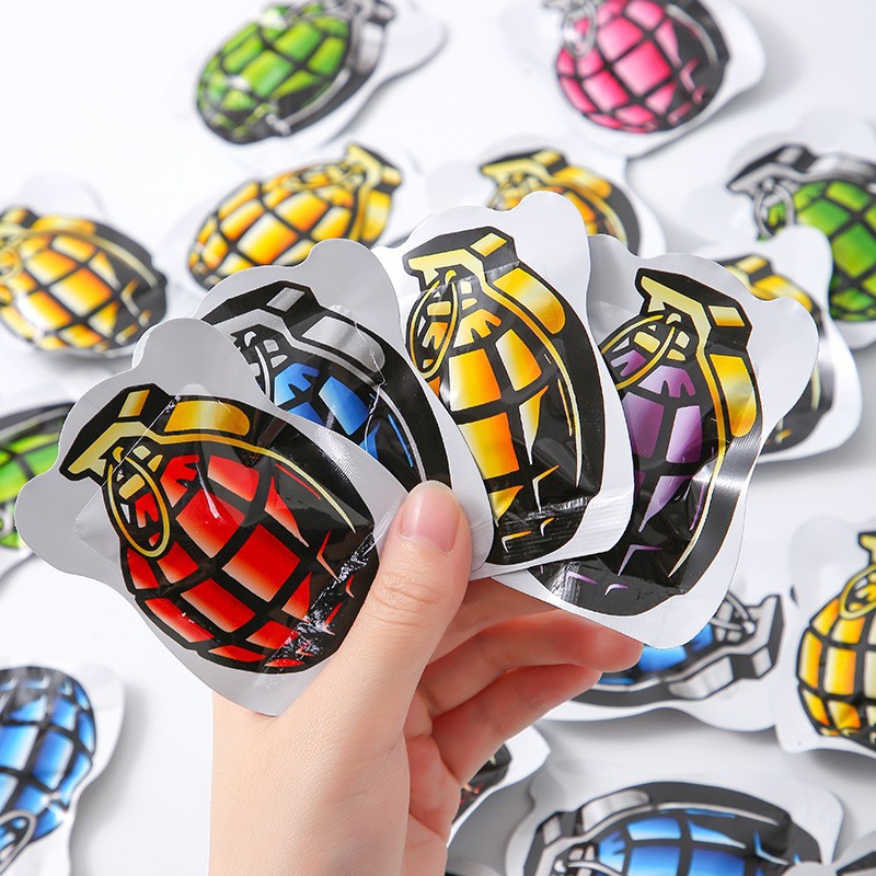 Grenade Explosion Bag Tiktok-Style Simulated Self-Detonating Small Explosion Bag Prank Toy Funny Gag Scare Bag