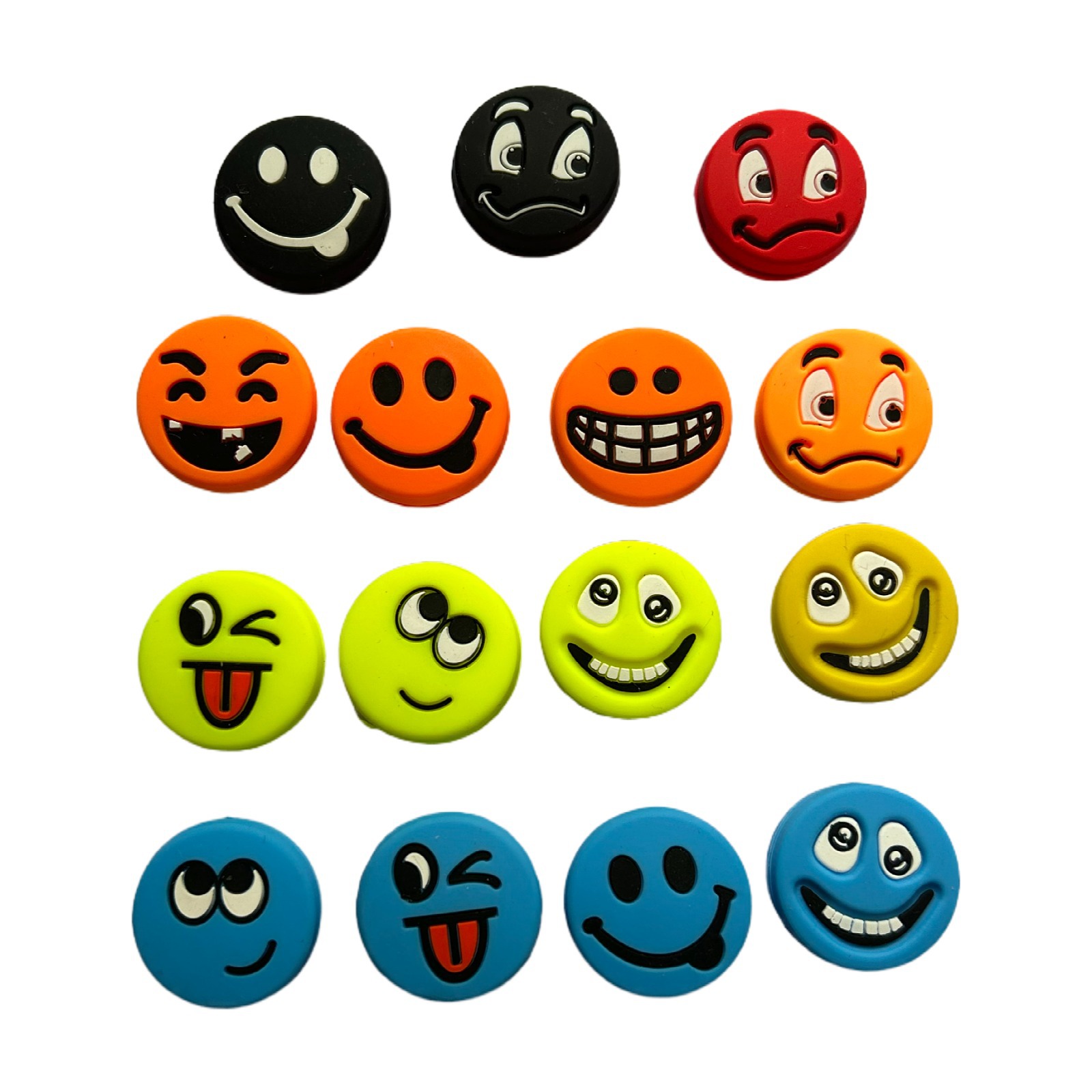 2023 new facial expression Emperor shock absorber silicone tennis racket shock absorber buffer tennis elbow grimace