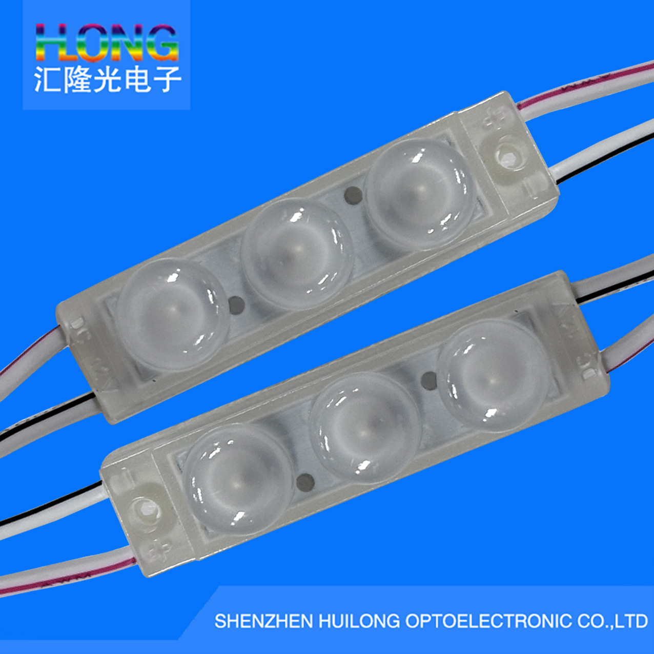 Mini Three-Light Led Module Ip68 Waterproof Injection Molded Light Source Advertising Luminous Character Mini Light Module Direct Sales