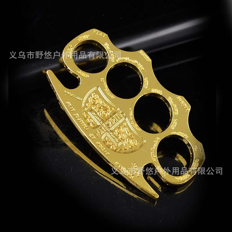 Thickened evil spirit finger tiger four-finger hand brace zinc alloy self-defense guard first-aid car escape window breaker iron fist