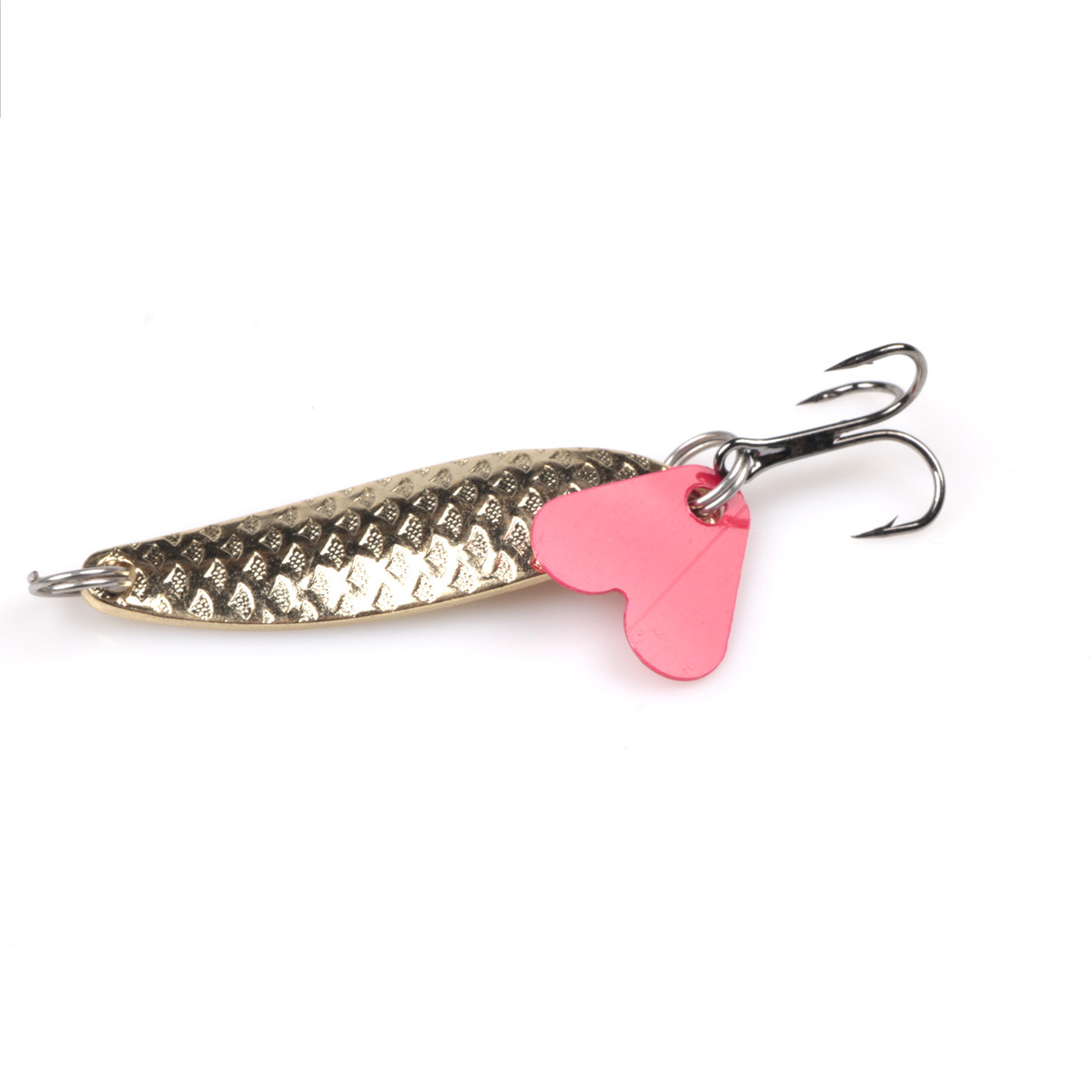 Luya bait accessories small red heart piece plastic fishtail fake bait sequins with sequins increase the temptation to fish