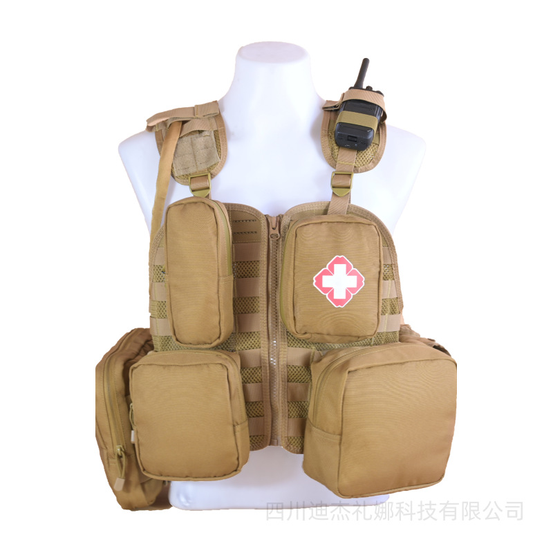 Multifunctional Forest Fire Vest Generation Flame Retardant Aramid Tactical Vest Oxford Outdoor Self-Rescue Escape Portable