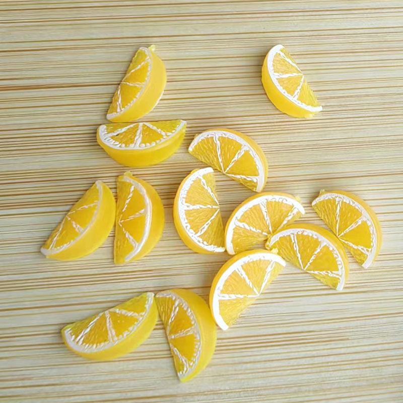 1.5cm Mini Artificial Fruit Orange Slices diy Handmade Cream Glue Mobile Phone Case Material Package Food Toy Accessories