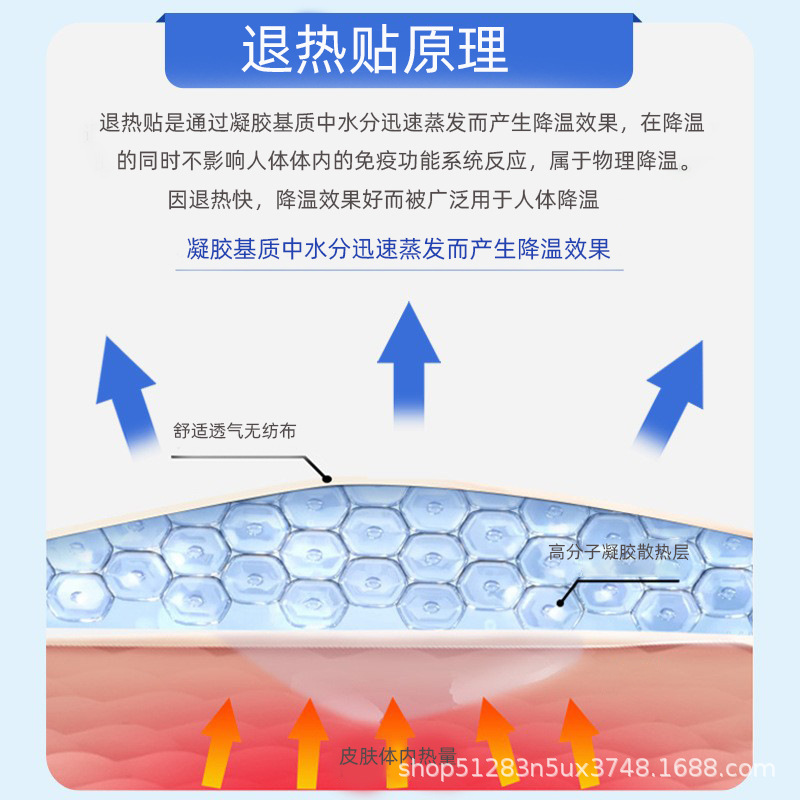 Wholesale Physical Fever-Reducing Cold Compress Patches for Adults and Children, Cooling and Cooling Patches for Infants and Young Children, Medical Fever-Reducing Patches for Physiotherapy