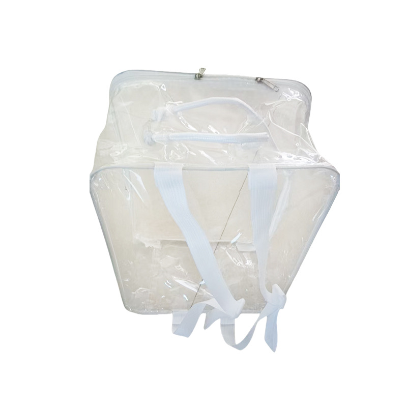 Transparent Pvc Transparent Steel Wire Packaging Bag Home Textile Bedding Storage Bag 30*40*20 Transparent Quilt Tote Bag
